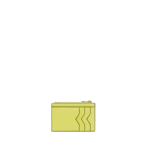 Card Holder 3CC with Zip in Citrine Yellow