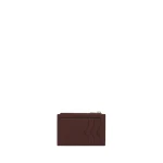 Valextra Card Holder 3CC with Zip in Coffee Brown | Cases | Coveti