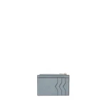 Valextra Card Holder 3CC with Zip in Niagara Blue | Wallets & Purses | Coveti