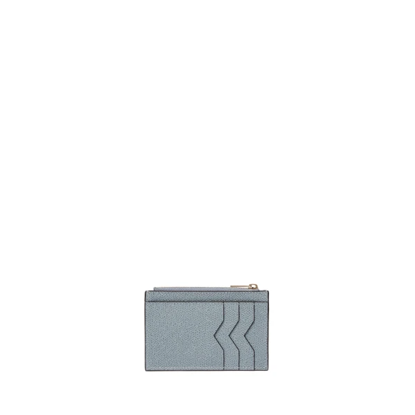 Card Holder 3CC with Zip in Niagara Blue