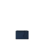 Valextra Card Holder 3CC with Zip in Sapphire Blue | Wallets & Purses | Coveti