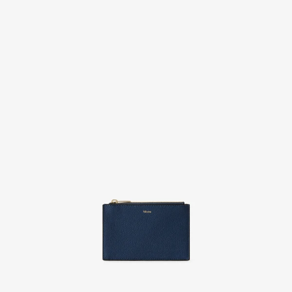 Valextra Card Holder 3CC with Zip in Sapphire Blue | Wallets & Purses | Coveti