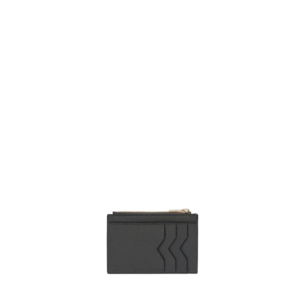 Valextra Card Holder 3CC with Zip in Smokey Grey | Wallets & Purses | Coveti