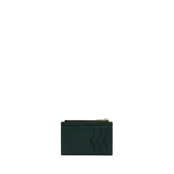 Valextra Card Holder 3CC with Zip in Valextra Green, Millepunte | Wallets & Purses | Coveti