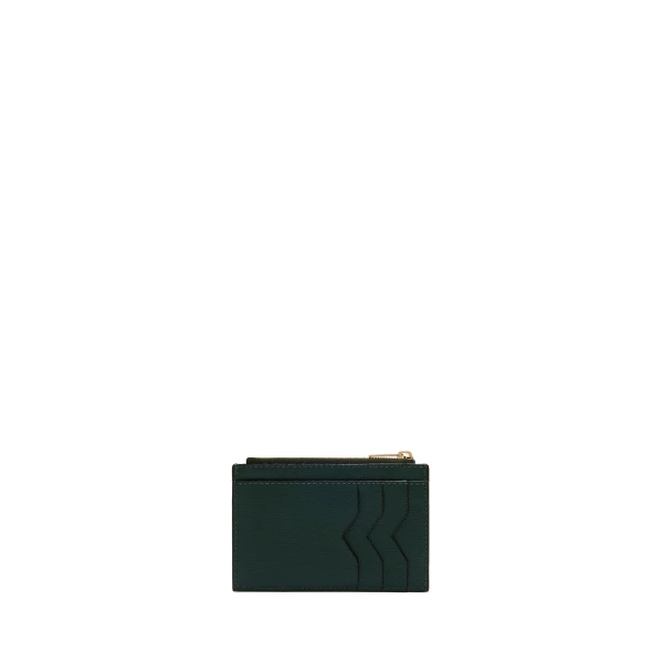 Valextra Card Holder 3CC with Zip in Valextra Green, Millepunte | Wallets & Purses | Coveti