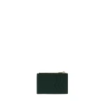Valextra Card Holder 3CC with Zip in Valextra Green, Pave | Wallets & Purses | Coveti
