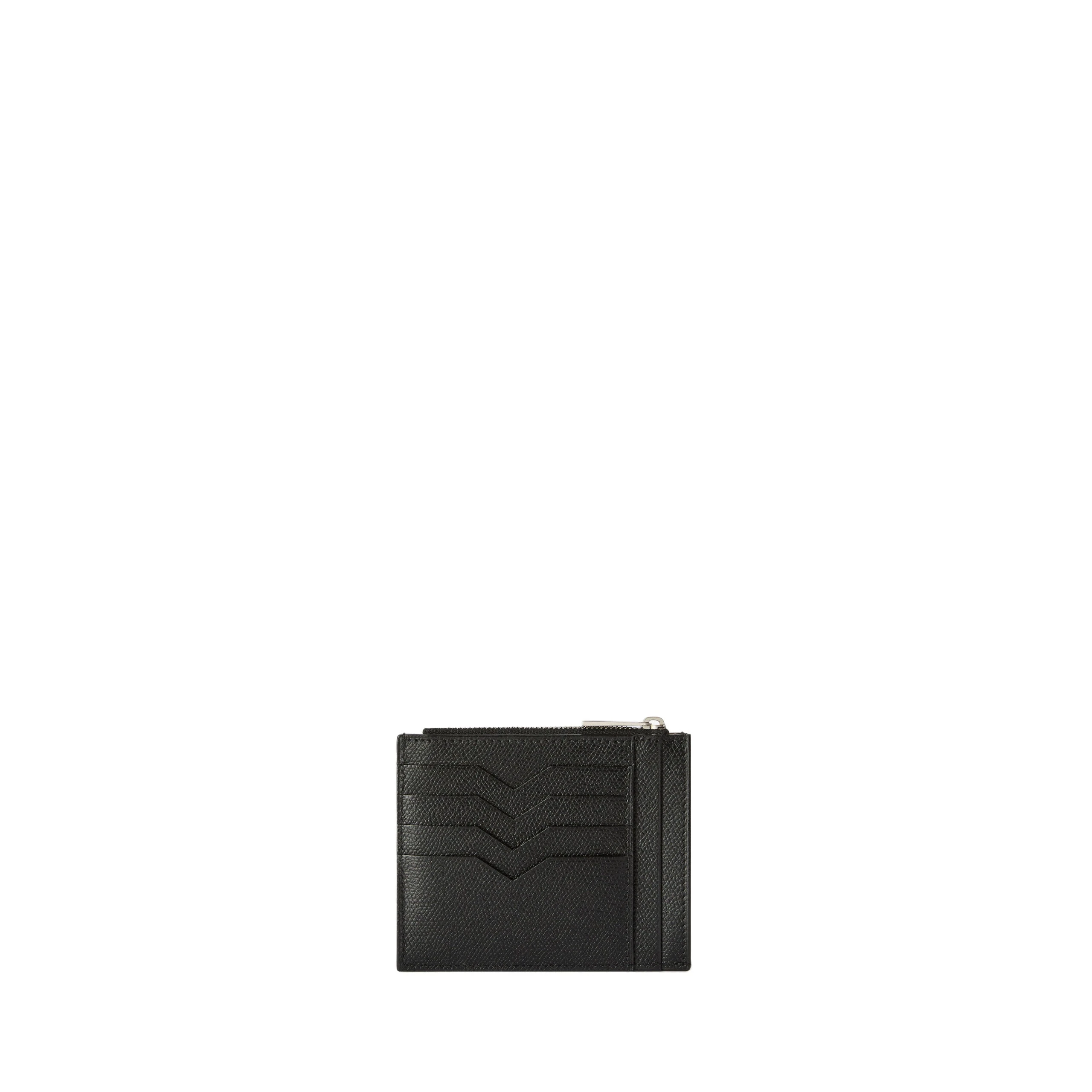 Valextra Card Holder 8CC with Zip in Black Valextra Card Holder 8CC with Zip in Black | Cases | Coveti