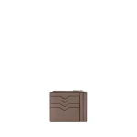 Valextra Card Holder 8CC with Zip in Sahara Brown | Wallets & Purses | Coveti