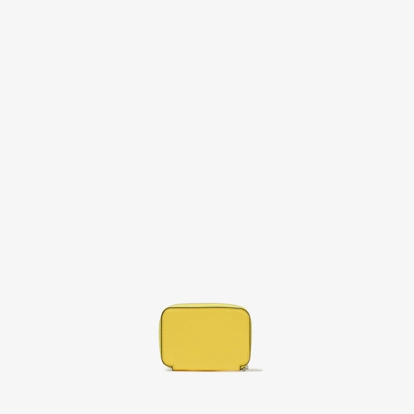 Valextra Card Holder Zip Around in Yellow | Wallets & Purses | Coveti