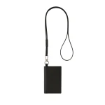 Valextra Card Holder with Lanyard in Black | Wallets & Purses | Coveti