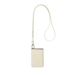 Valextra Card Holder with Lanyard in Pergamena White | Wallets & Purses | Coveti