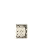 Valextra Compact Wallet 3CC Bandana with Coin Purse in Pergamena White and Black | Wallets & Purses | Coveti