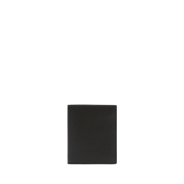 Valextra Compact Wallet 3CC with Coin Purse in Black | Wallets & Purses | Coveti