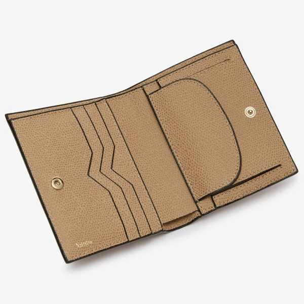 Valextra Compact Wallet 3CC with Coin Purse in Cashmere Beige | Wallets & Purses | Coveti