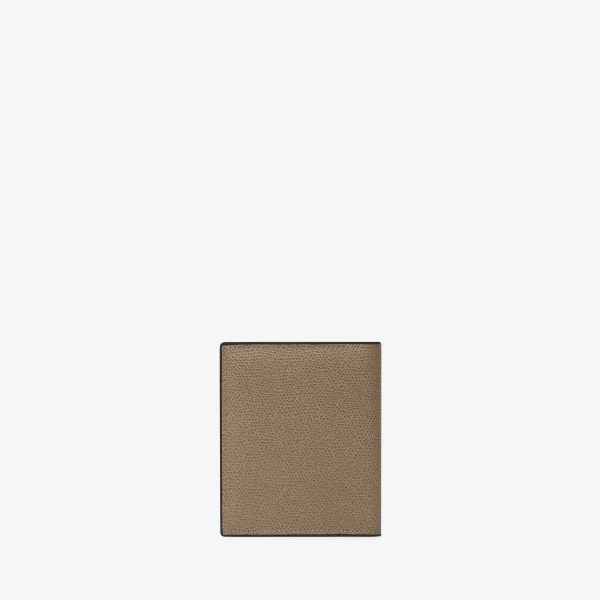 Valextra Compact Wallet 3CC with Coin Purse in Oyster Brown | Cases | Coveti