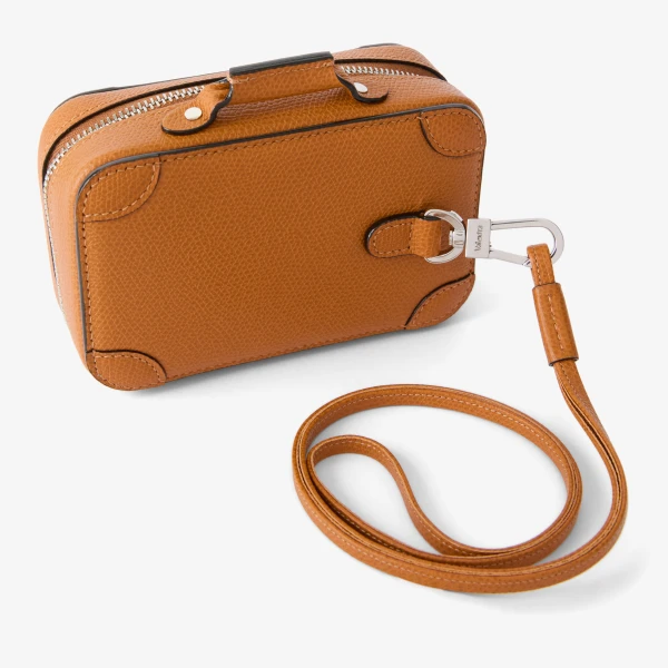 Valextra Costa Keychain in Havana Brown | Key Chain | Coveti