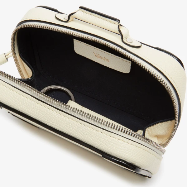 Valextra Costa Keychain in Pergamena White | Key Chain | Coveti