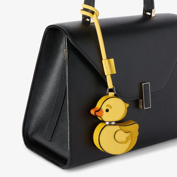 Valextra Duckling Charm in Yellow Mix | Bag charms | Coveti