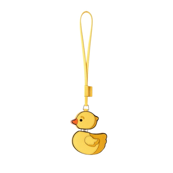 Valextra Duckling Charm in Yellow Mix | Bag charms | Coveti