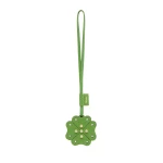 Valextra Engineering Beauty Four-Leaf Clover Charm in Grass Green | Bag charms | Coveti