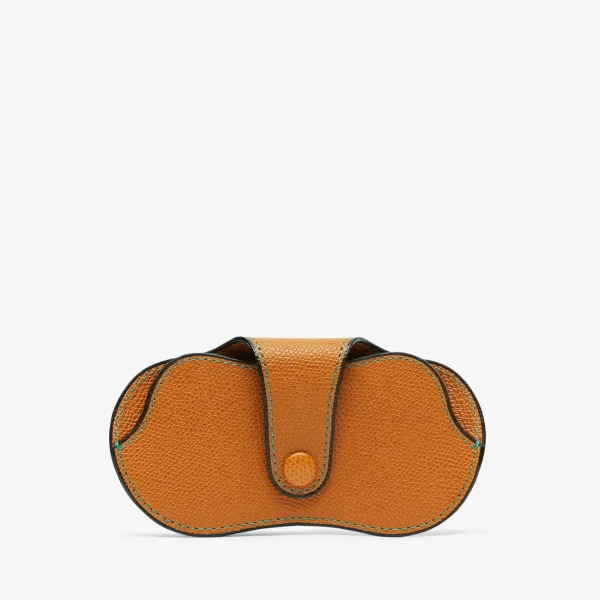 Valextra Glasses Case in Havana Brown | Cases | Coveti