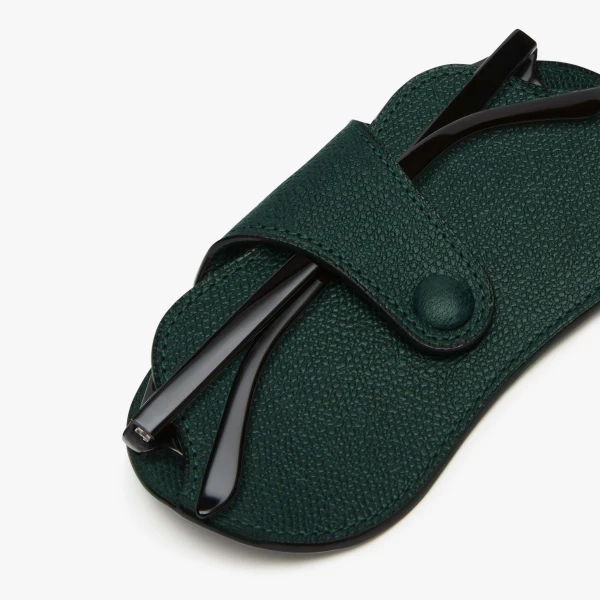 Valextra Glasses Case in Valextra Green | Cases | Coveti