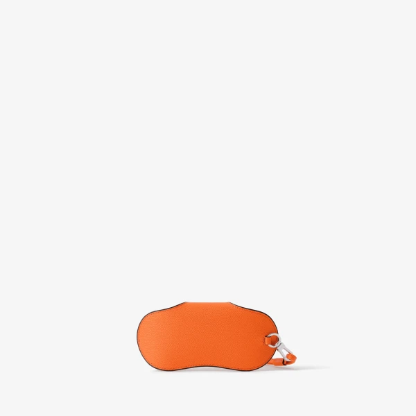 Valextra Glasses Case with Lanyard in Lobster Red | Cases | Coveti