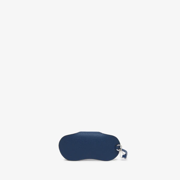 Valextra Glasses Case with Lanyard in Sapphire Blue | Cases | Coveti