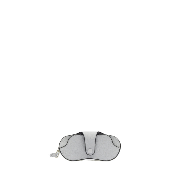 Valextra Glasses Case with Lanyard in Stone Grey | Cases | Coveti