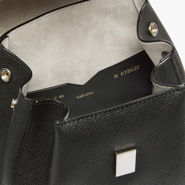Valextra Iside Backpack Mini in Black | Backpacks | Coveti