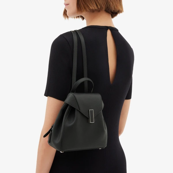 Valextra Iside Backpack Mini in Black | Backpacks | Coveti