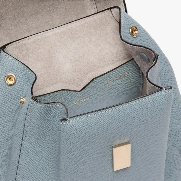 Valextra Iside Backpack Mini in Niagara Blue | Backpacks | Coveti