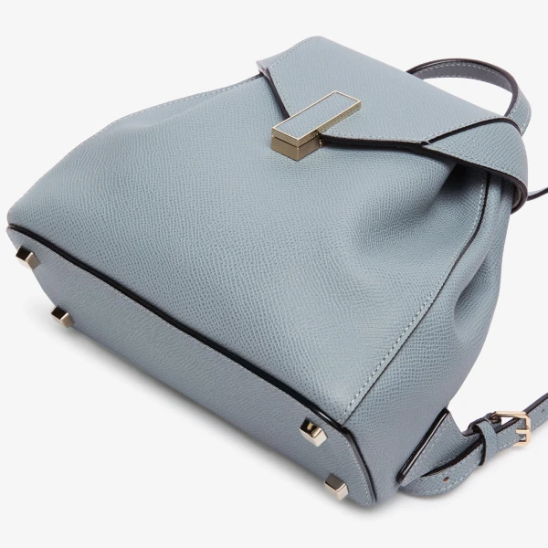 Valextra Iside Backpack Mini in Niagara Blue | Backpacks | Coveti