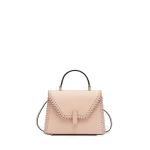 Valextra Iside Braided Crossbody Micro Bag in Bonne Mine Pink | Shoulder & Crossbody Bags | Coveti