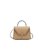 Valextra Iside Braided Crossbody Micro Bag in Cashmere Beige | Shoulder & Crossbody Bags | Coveti