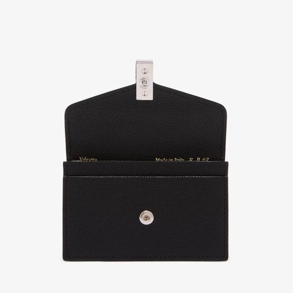 Valextra Iside Card Holder in Black | Wallets & Purses | Coveti