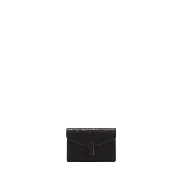 Valextra Iside Card Holder in Black | Wallets & Purses | Coveti