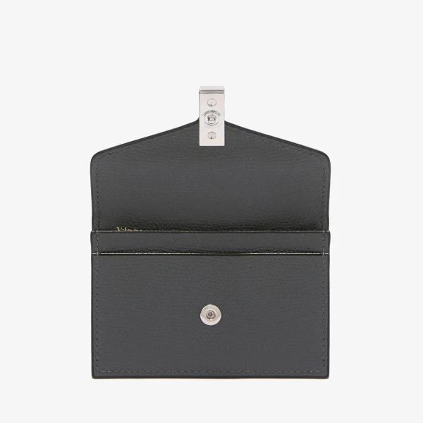 Valextra Iside Card Holder in Smokey Grey | Wallets & Purses | Coveti