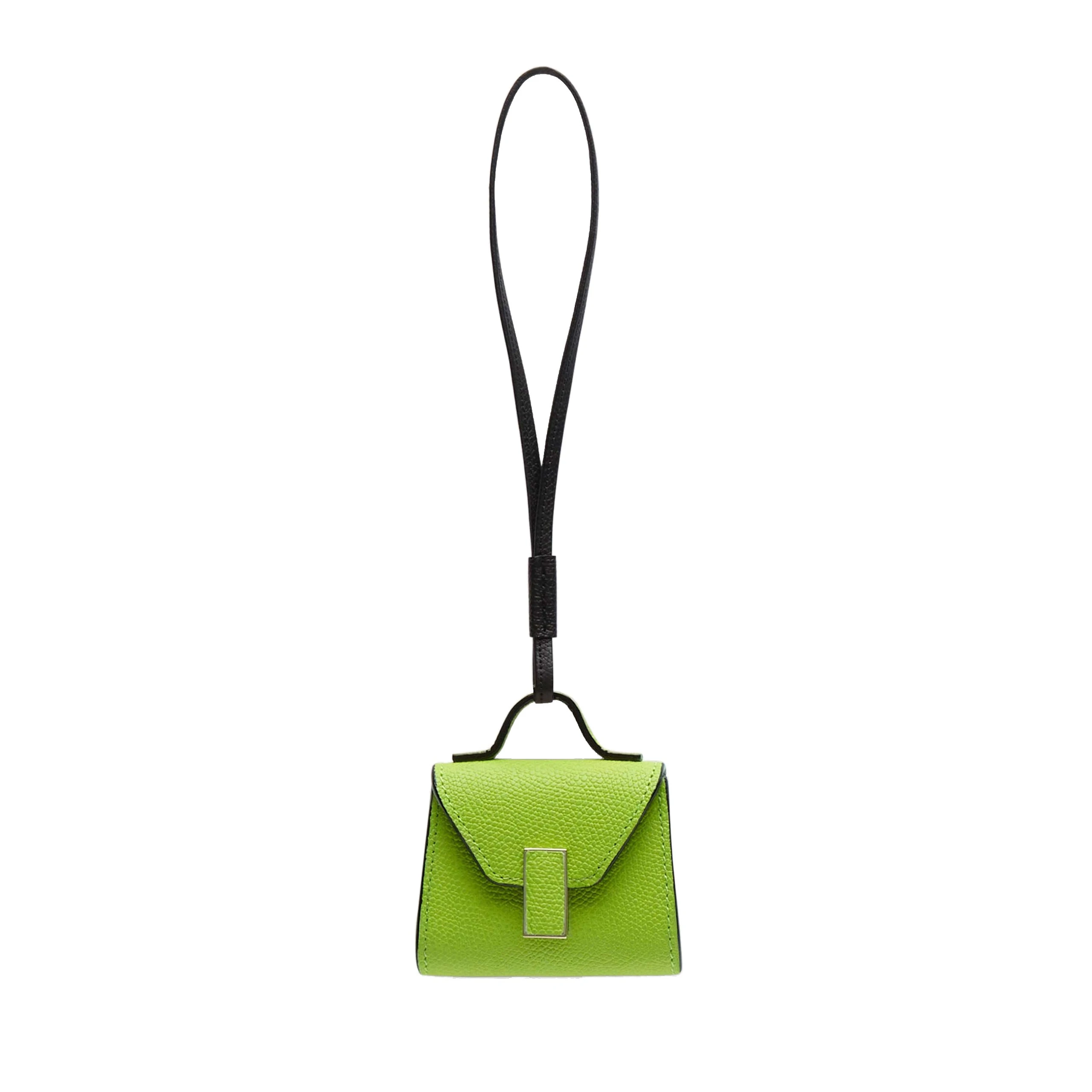 Valextra Iside Charm in Apple Green and Black Valextra Iside Charm in Apple Green and Black | Bag charms | Coveti