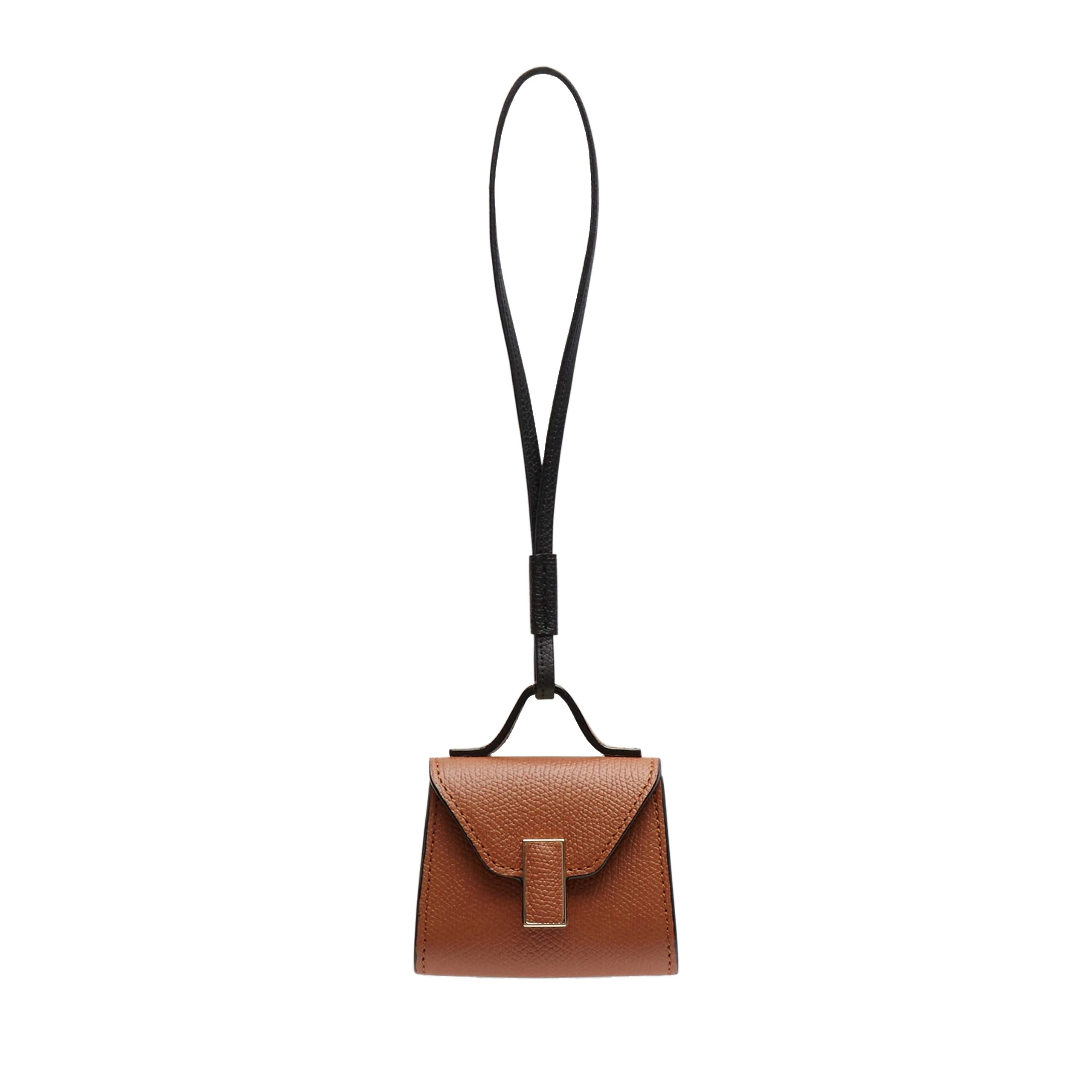 Valextra Iside Charm in Gold Brown and Black Valextra Iside Charm in Gold Brown and Black | Bag charms | Coveti