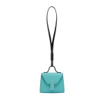 Valextra Iside Charm in Ocean Blue and Black | Bag charms | Coveti