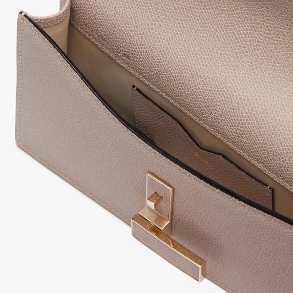 Valextra Iside Clutch with Chain Bag in Nude Pink | Clutch Bags | Coveti
