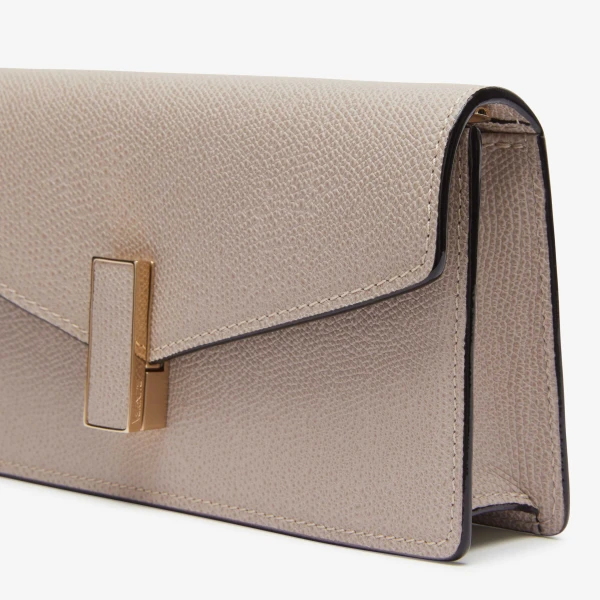 Valextra Iside Clutch with Chain Bag in Nude Pink | Clutch Bags | Coveti