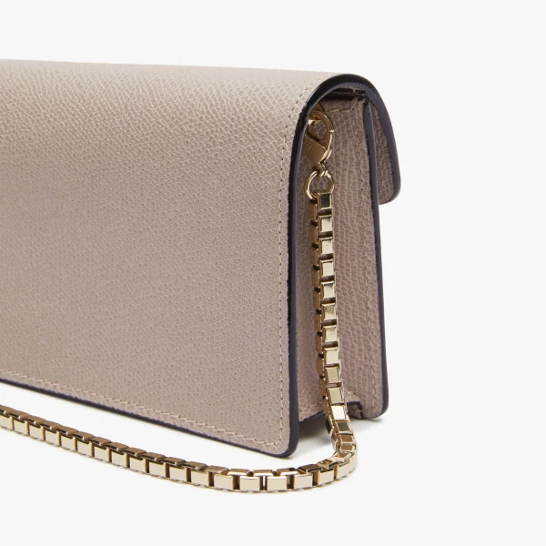 Valextra Iside Clutch with Chain Bag in Nude Pink | Clutch Bags | Coveti