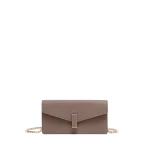 Valextra Iside Clutch with Chain Bag in Sahara Brown | Clutch Bags | Coveti