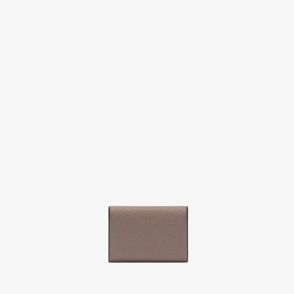 Valextra Iside Compact Wallet with Coin Holder in Sahara Brown | Wallets & Purses | Coveti