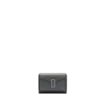 Valextra Iside Compact Wallet with Coin Holder in Smokey Grey | Wallets & Purses | Coveti