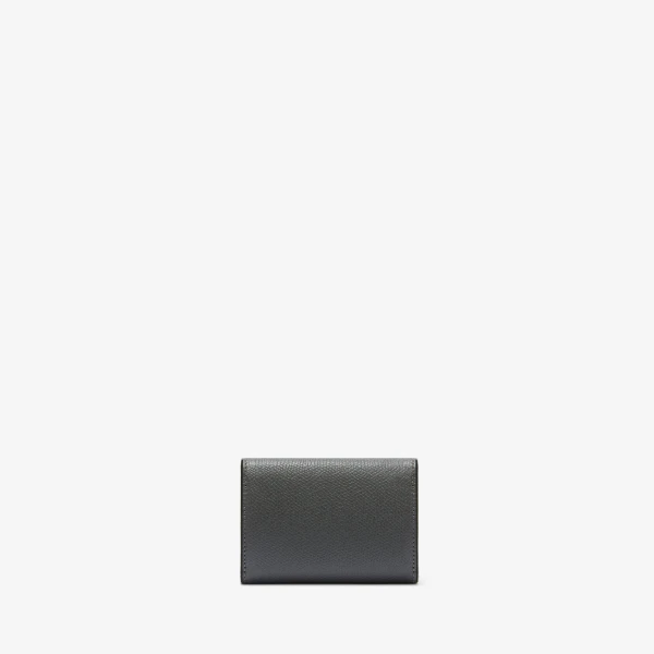 Valextra Iside Compact Wallet with Coin Holder in Smokey Grey | Wallets & Purses | Coveti