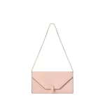 Valextra Iside Continental Purse with Chain in Bonne Mine Pink | Wallets & Purses | Coveti