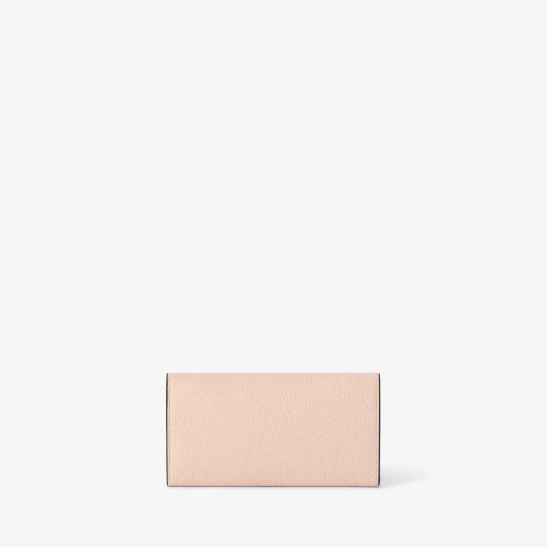 Valextra Iside Continental Purse with Chain in Bonne Mine Pink | Wallets & Purses | Coveti